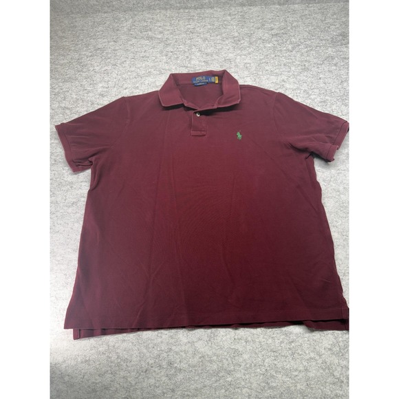 Polo Ralph Lauren Polo Shirt Mens Large Classic Fit Green Pony Casual - Picture 2 of 8
